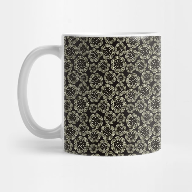 Black Floral Pattern by FloralPatterns